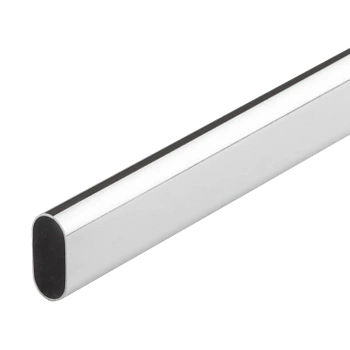 Drążek meblowy owalny 30x15 ścianka 0,7mm 100cm chrom AC902-A-100-CHR
