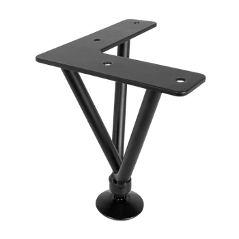 Nóżka meblowa 14cm stalowa regulowana potrójna loft czarna AC289-D-CZA