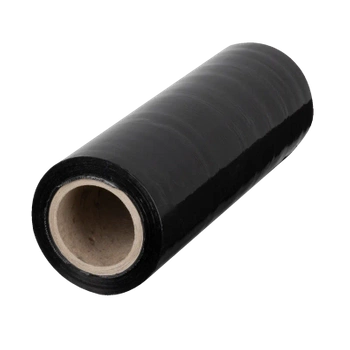 Folia Stretch rozciągliwość 150% grub.23mik 25cm, 0,58kg/0,75kg czarna