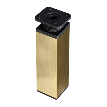 Nóżka meblowa 15cm aluminiowa regulowana złota kwadratowa AC260-C-ZLO