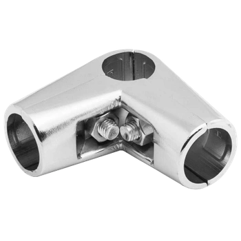 Złącze dwuramienne narożne Ø25 chrom TR579-0-CHR