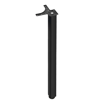 Noga meblowa stołowa kwadratowa 50x50 110cm górne mocowanie czarna AC282-M-1100-CZA