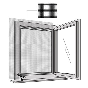 Moskitiera na rzep BASIC 130x150cm czarna MS0RZ-130-150-CZA