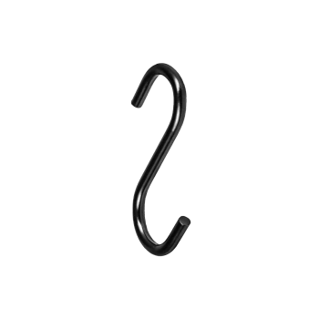 Wieszak haczyk czarny na drążek 16mm AC309-R-CZA