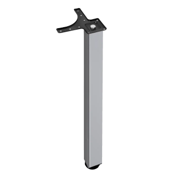 Noga meblowa stołowa kwadratowa 50x50 71cm górne mocowanie kolor ALU AC282-K-710-ALU